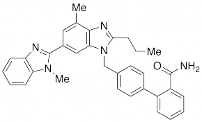 2-(4-{[4-Methyl-6-(1-methyl-1H-1,3-benzodiazol-2-yl)-2-propyl-1H-1,3-benzodiazol-1-yl] methyl}phenyl)benzamide